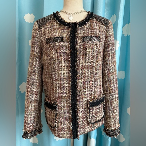 Coldwater Creek Jackets & Blazers - Brown tones tweed classic jacket. Fits like 12
